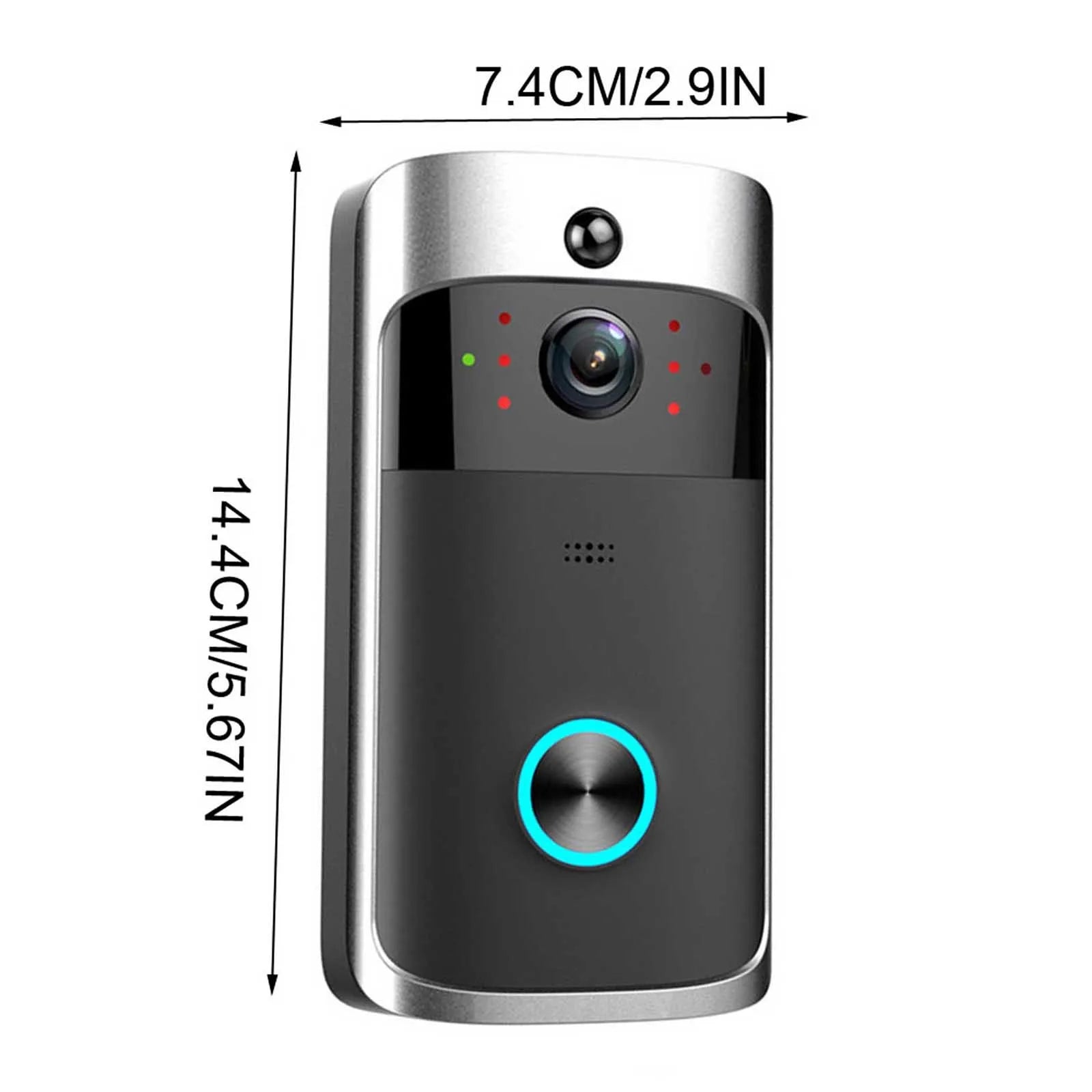Wireless WiFi doorbell with camera & 720P HD video