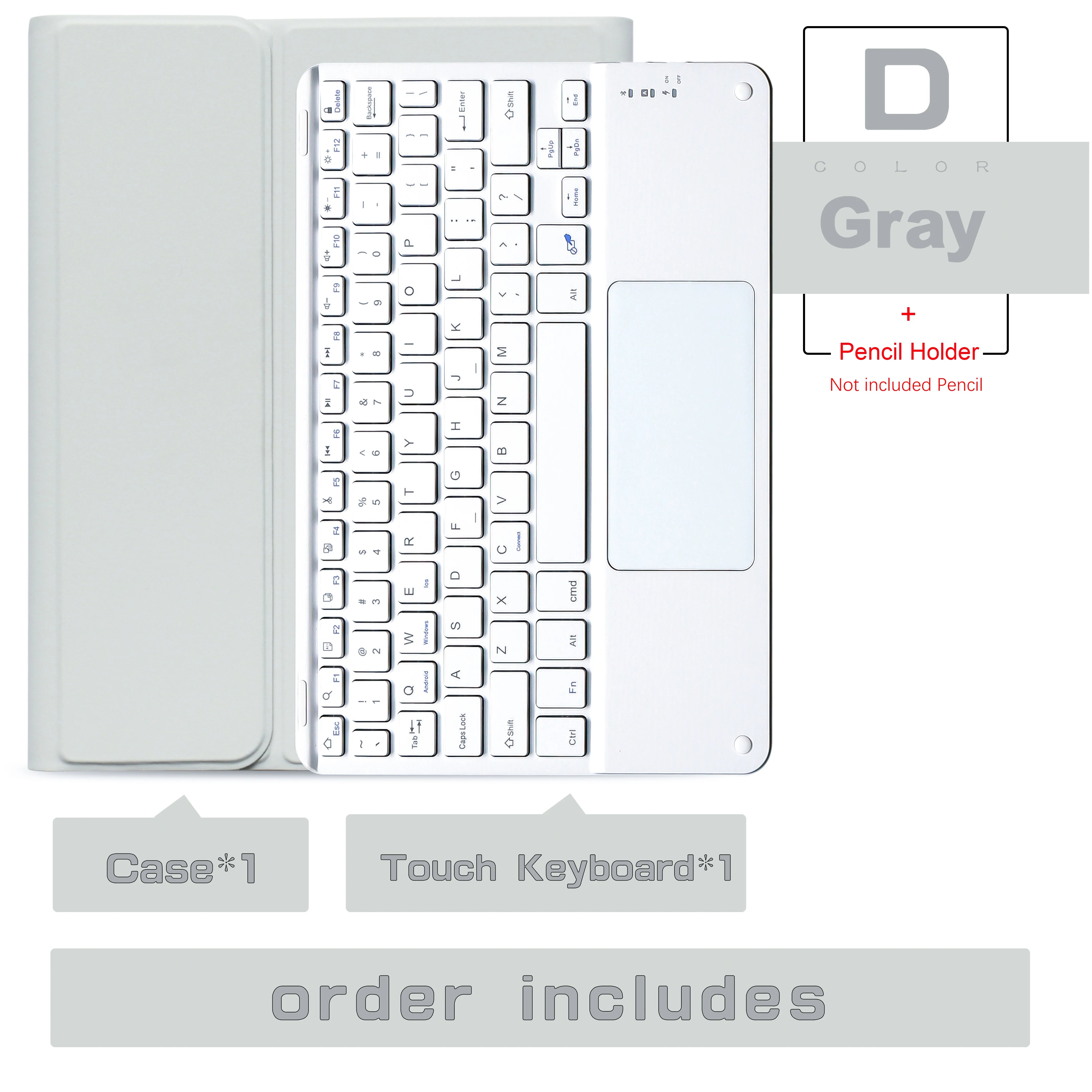 Kabellose Tastatur & Maus für iPad Hülle