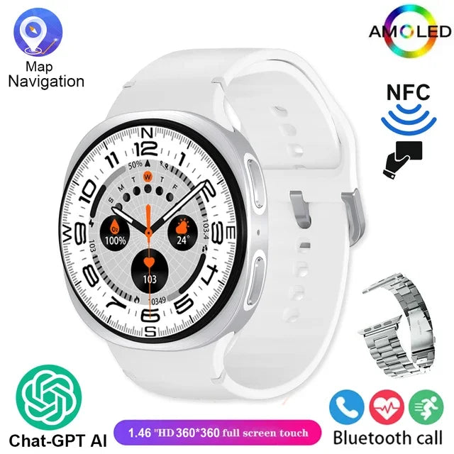 Neue Smartwatch 8 GPS Fitness Herzfrequenz AMOLED 2025