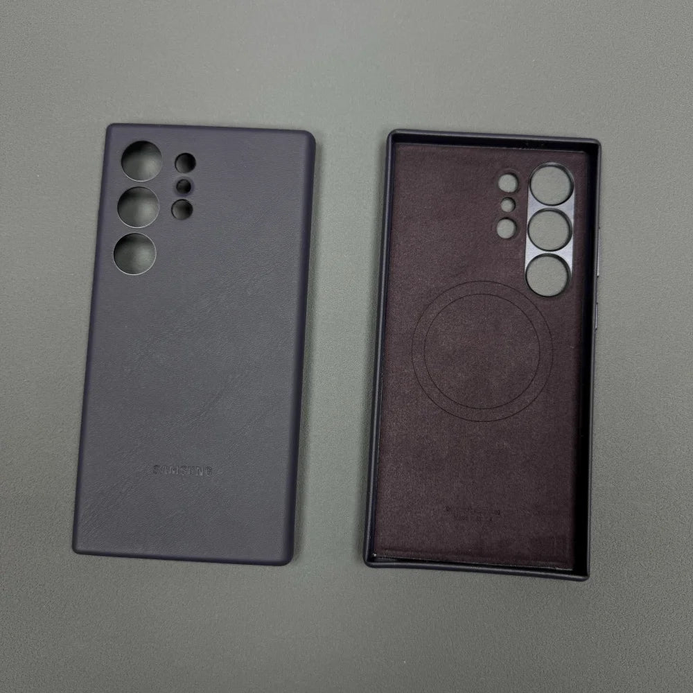 Lederhülle mit Magnet für Galaxy S25 Ultra