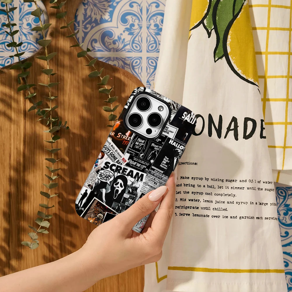 Scream Halloween Hülle für iPhone 16–7 Pro Max