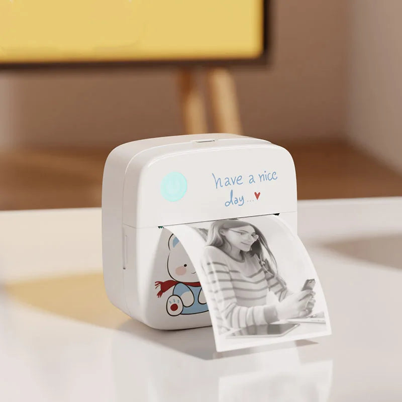 Tragbarer Mini-Thermodrucker Bluetooth ohne Tinte