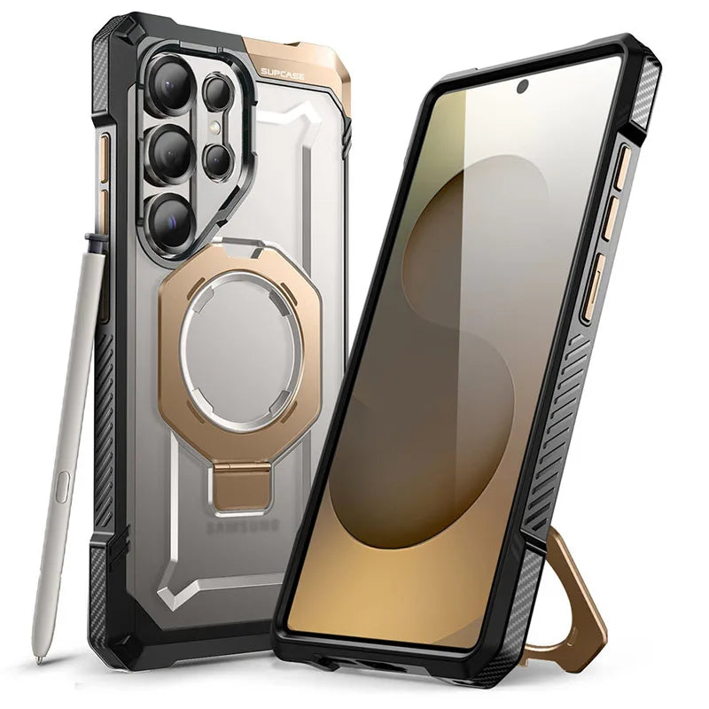 Robust magnetic case with stand for Galaxy S25 Ultra