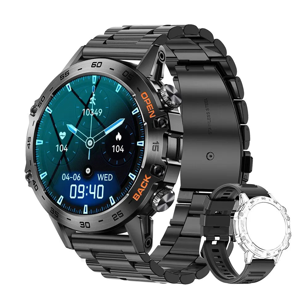 Bluetooth Smartwatch 1,39 Zoll Sport Fitness Uhr