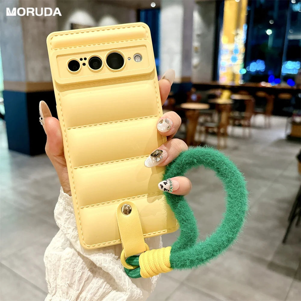 Modische TPU-Hülle mit Lanyard für Pixel 8