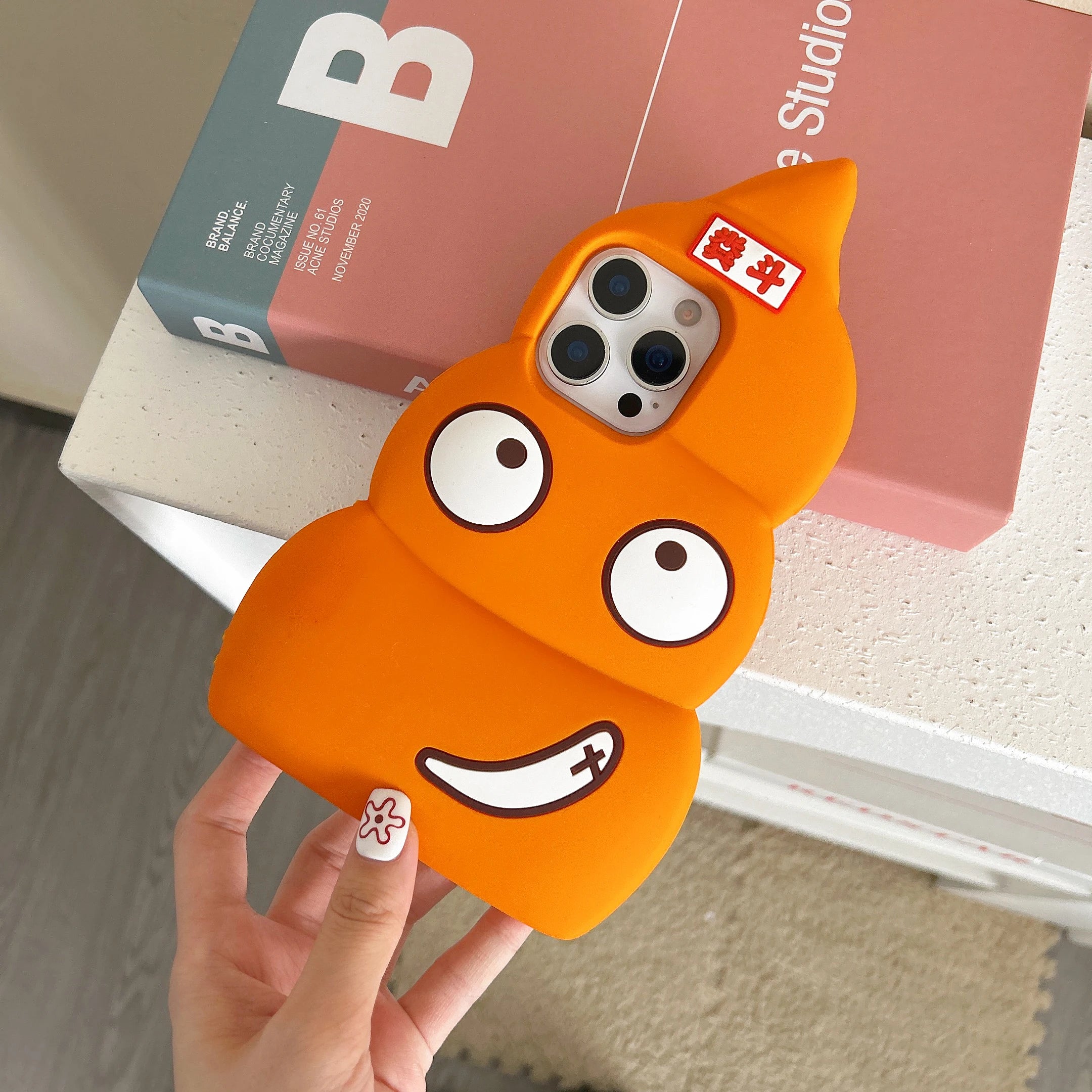 3D Poop Cartoon Hülle iPhone Silikon lustig weich