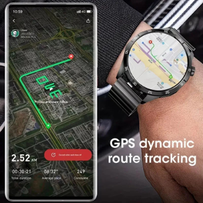 Smartwatch Outdoor Fitness Tracker mit Bluetooth Anruf