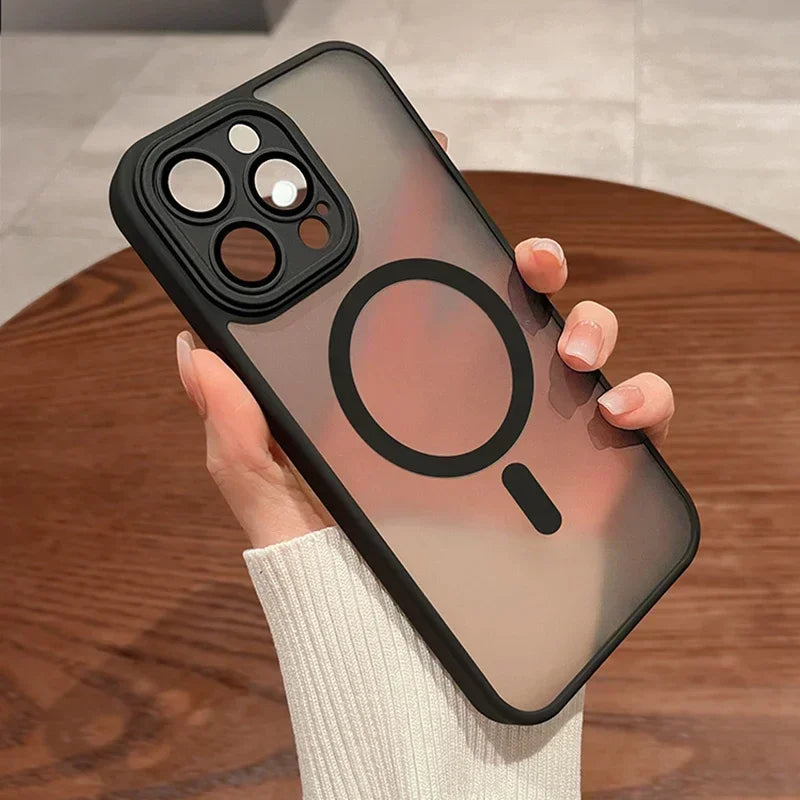 Magnetische matte Rüstungshülle für iPhone 17 Pro