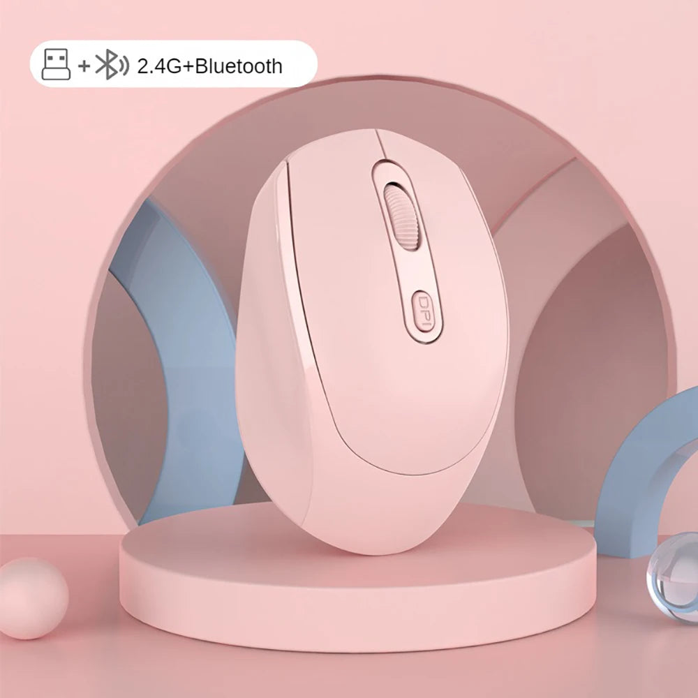 Leise kabellose Maus für Büro und Alltag, Bluetooth