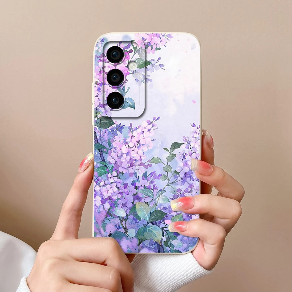 Leopard print silicone case with camera protection