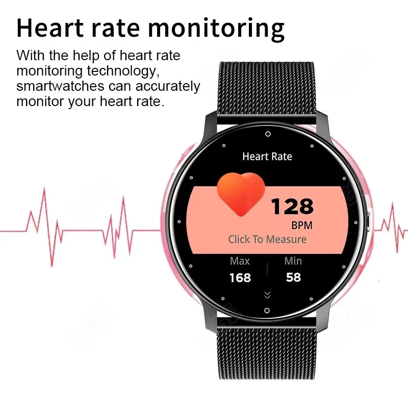 Damen Smartwatch 2025 mit AMOLED GPS & Bluetooth Anruf