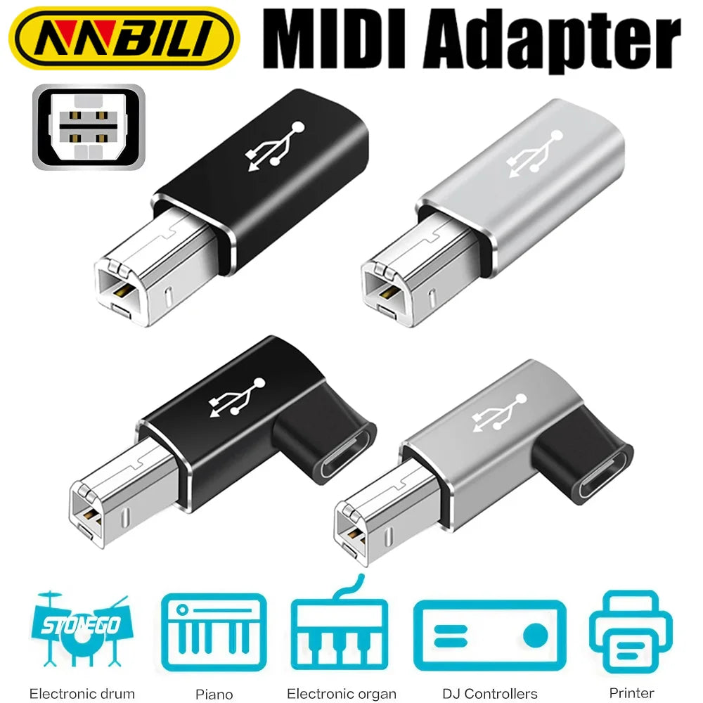 NNBILI USB-B auf USB Typ C Adapter