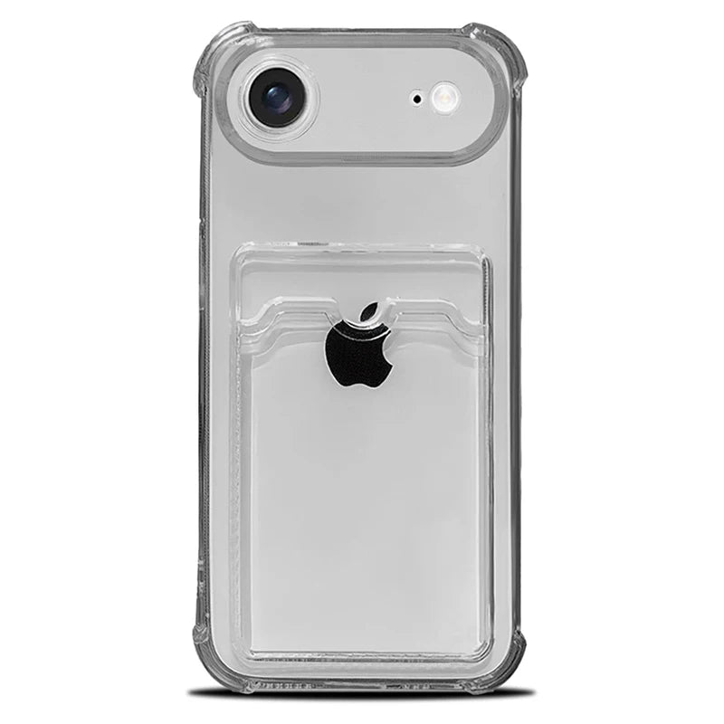 Schockresistente Klare Wallet Hülle für iPhone 17 Pro Max