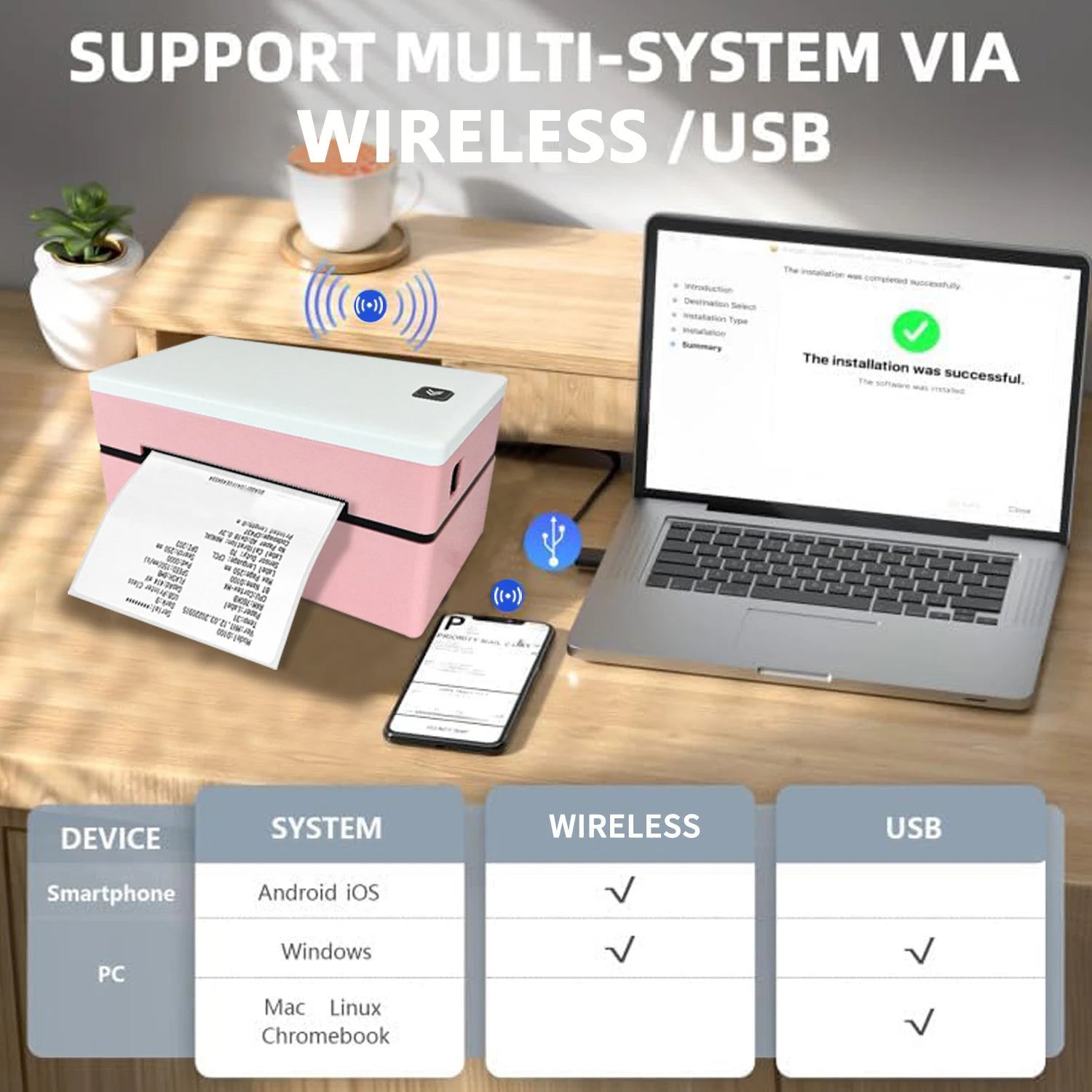 Marklife D200 Versandetikettendrucker 4x6 Bluetooth