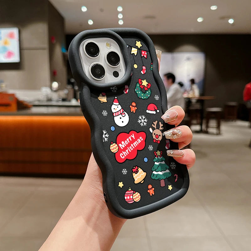 Niedliche Weihnachtsbaum Schneeflocke Hülle Samsung S25