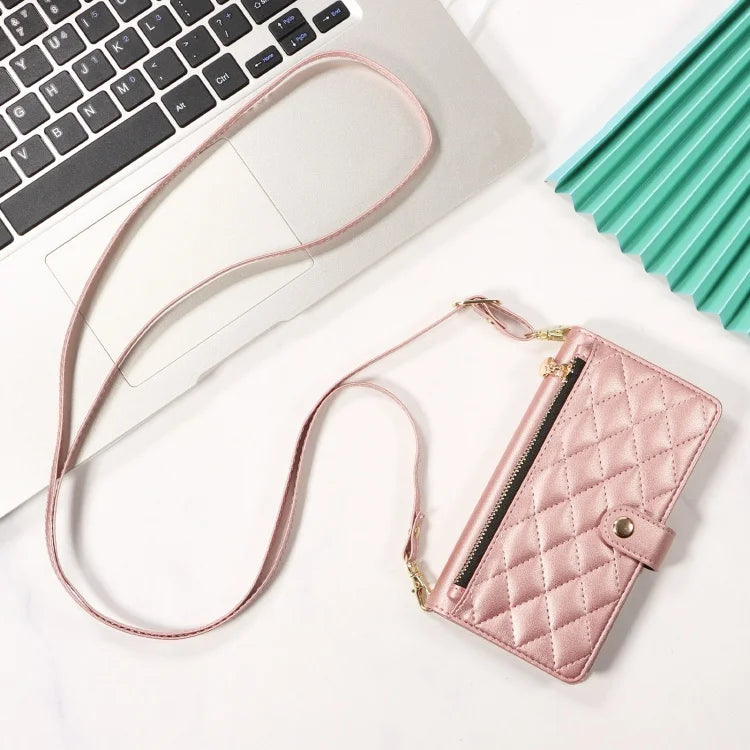 Leder Flip Hülle mit Lanyard für Galaxy S10+