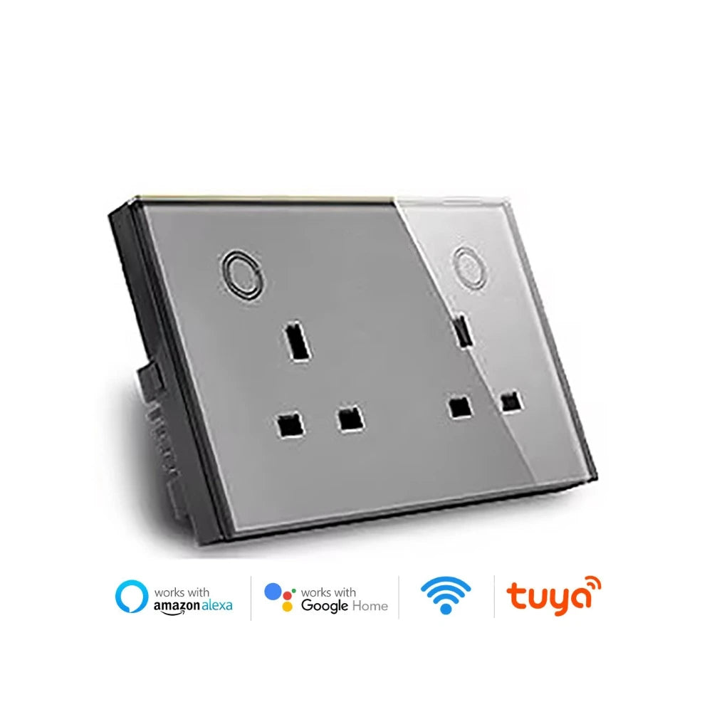 Smart WiFi socket UK Dual with USB-C 20W