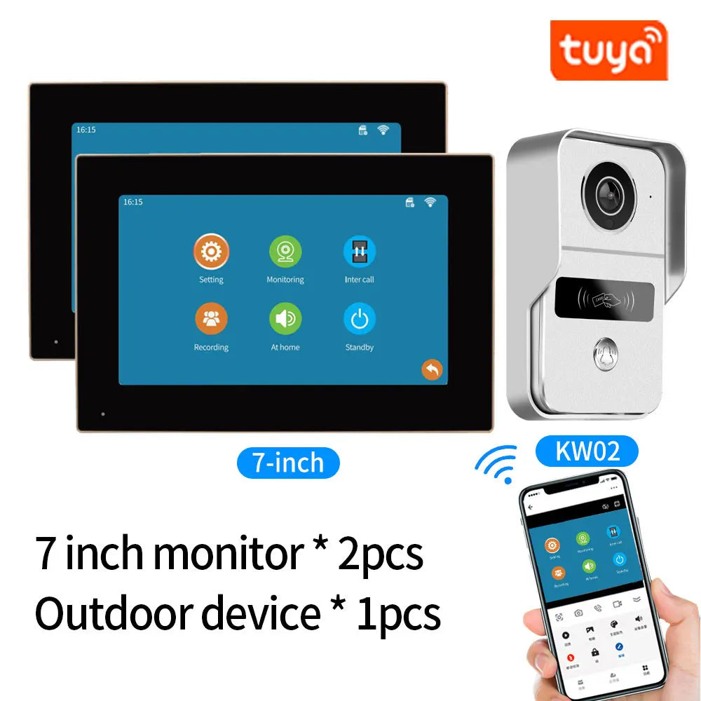 Tuya WiFi Video Doorbell with 1080P IP Intercom