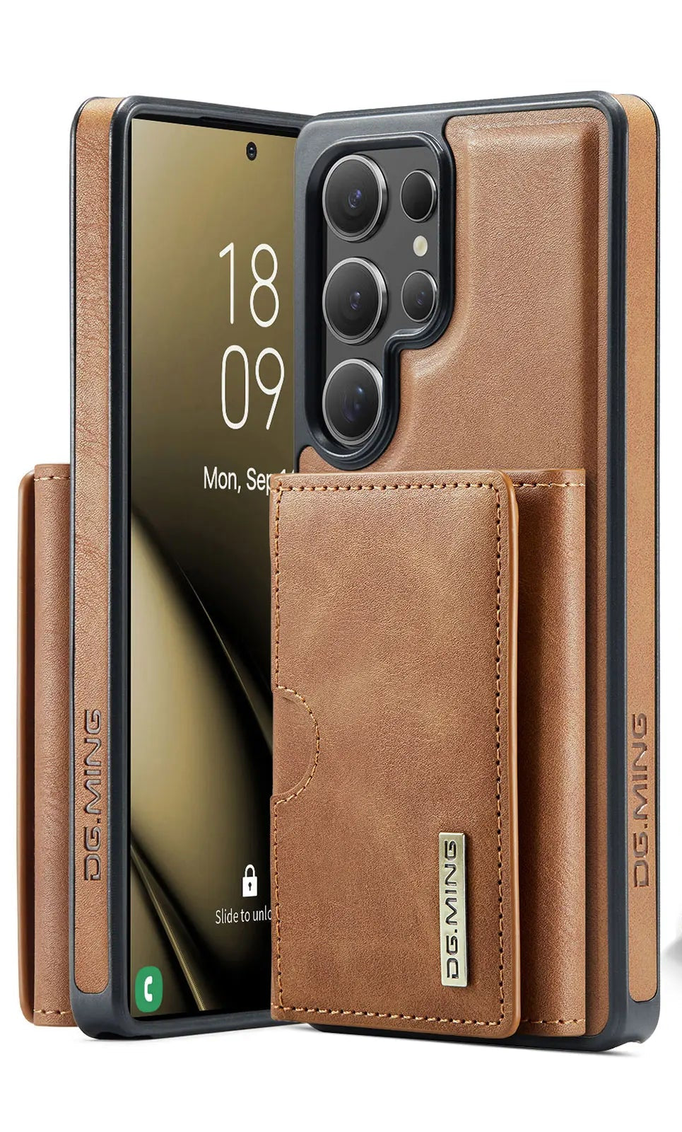 Magnetic leather wallet for Galaxy S25 series