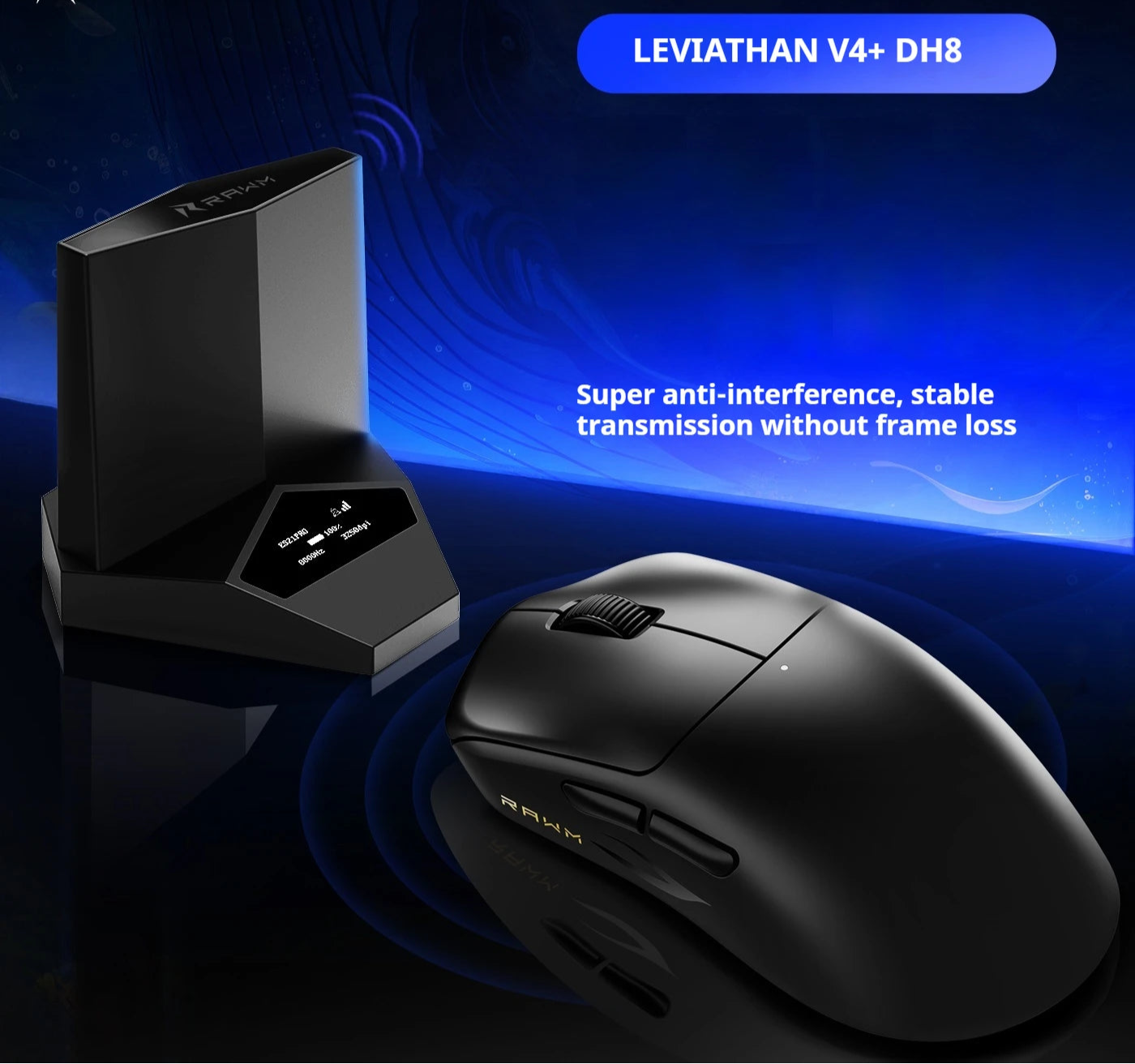Leichte kabellose Gaming-Maus 8K mit schneller Reaktion