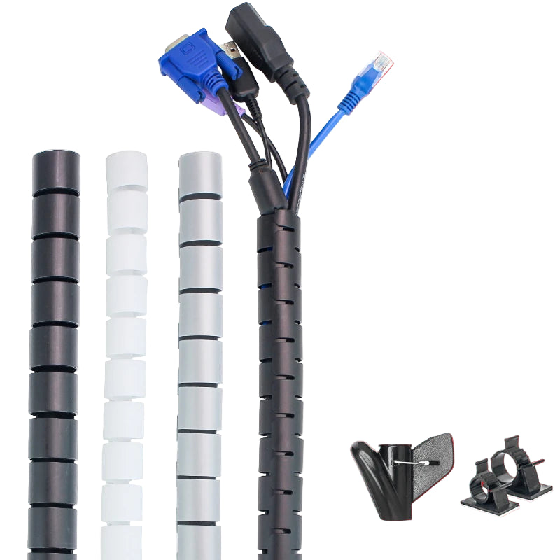 Flexibler Spiralkabel Organizer – 5/10 m Kabelhalter