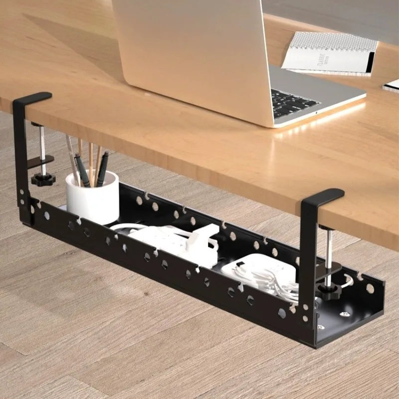 Kabelmanagement-Tablett für Schreibtisch und Büro