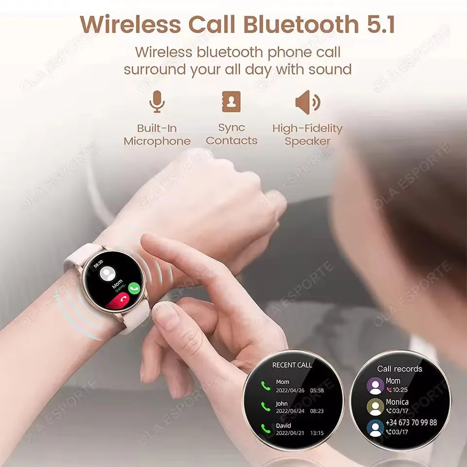 Moderne Smartwatch 2025 mit Bluetooth & Fitness-Tracker