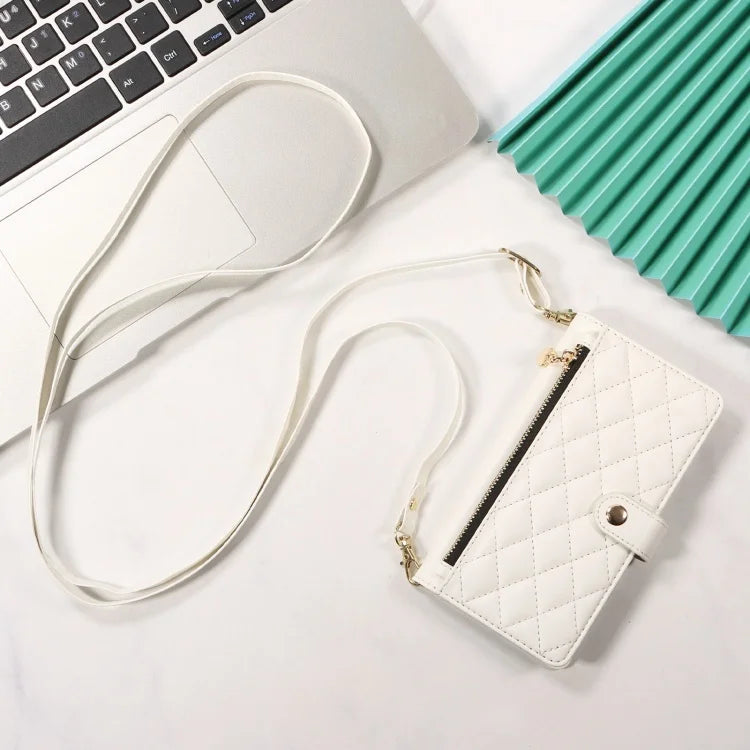 Leder Flip Hülle mit Lanyard für Galaxy S10+