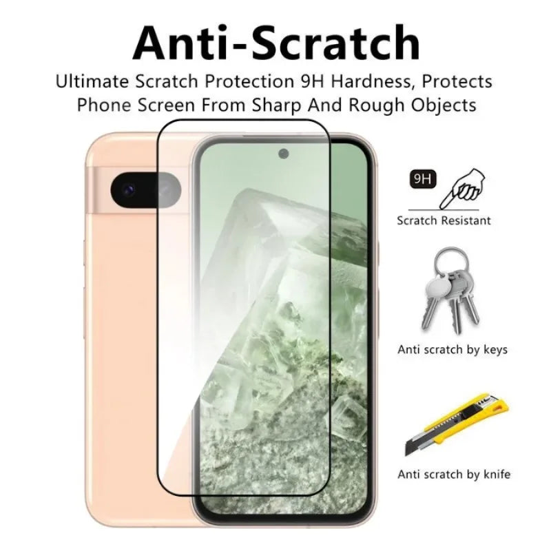 4-in-1 tempered glass screen protector for Google Pixel 6–9 Pro XL