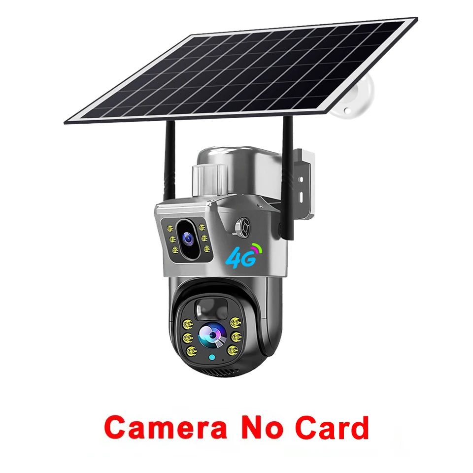 WiFi Dual-Lens Camera 4G Solar Night Vision Outdoor