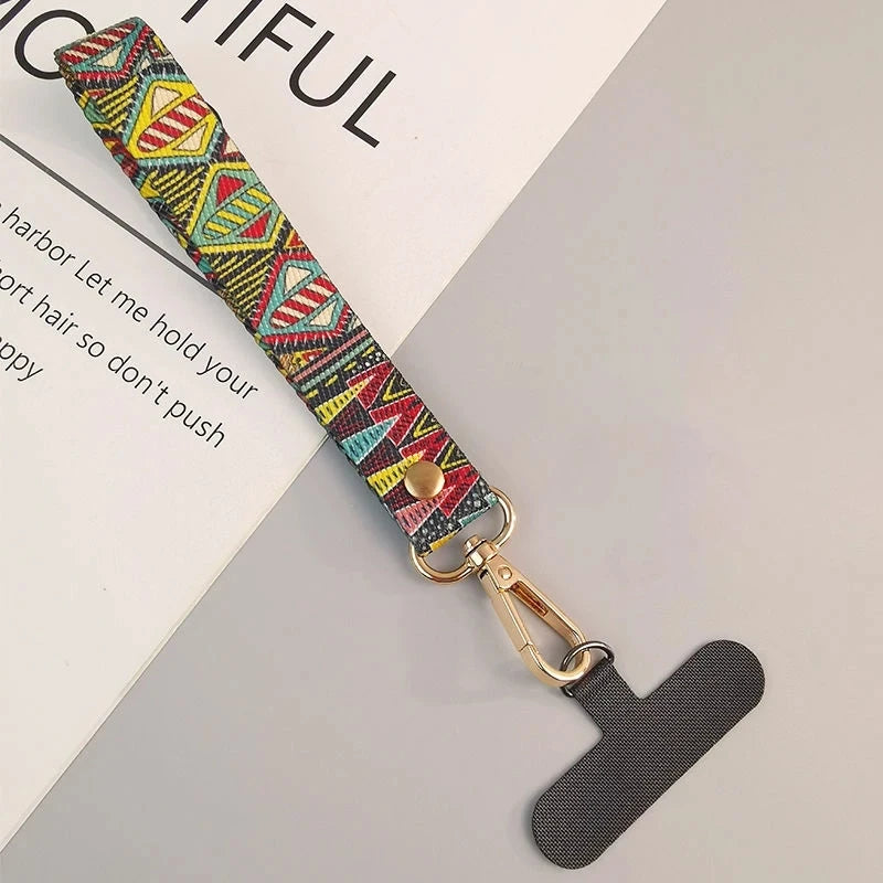 Universeller Handy-Lanyard mit Retro-Muster