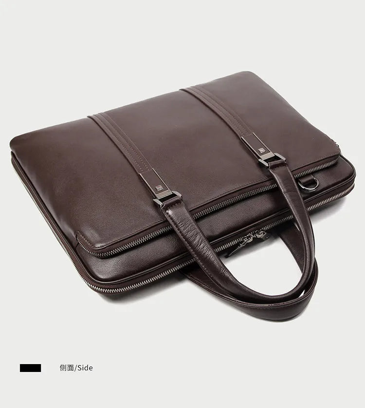 Luxus Leder Aktentasche Herren 15,6 Zoll