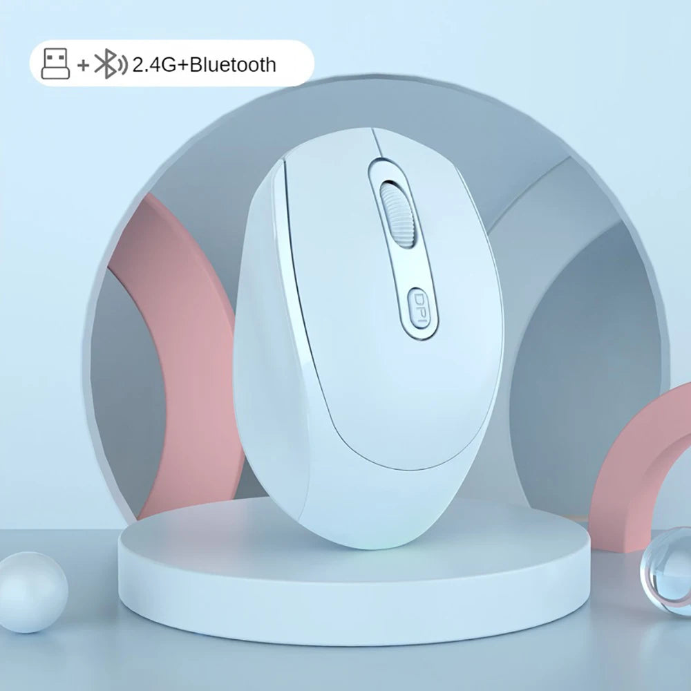 Leise kabellose Maus für Büro und Alltag, Bluetooth