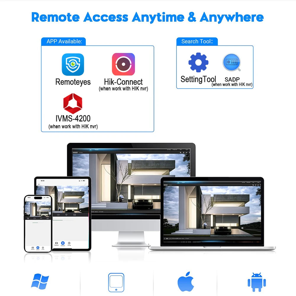 8MP PTZ IP Camera 5X Zoom Outdoor with POE