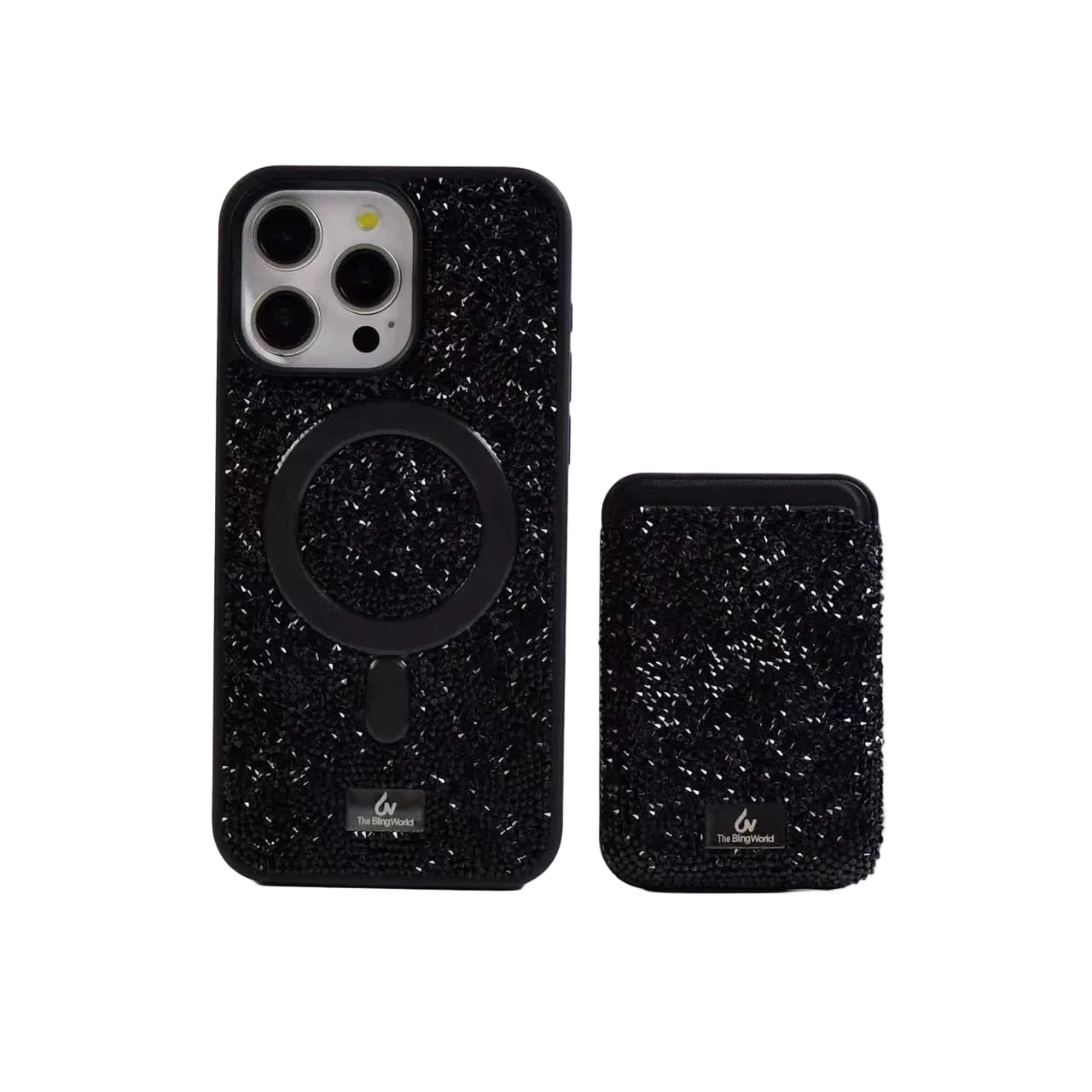 Luxury glitter phone case with rhinestones for iPhone 17