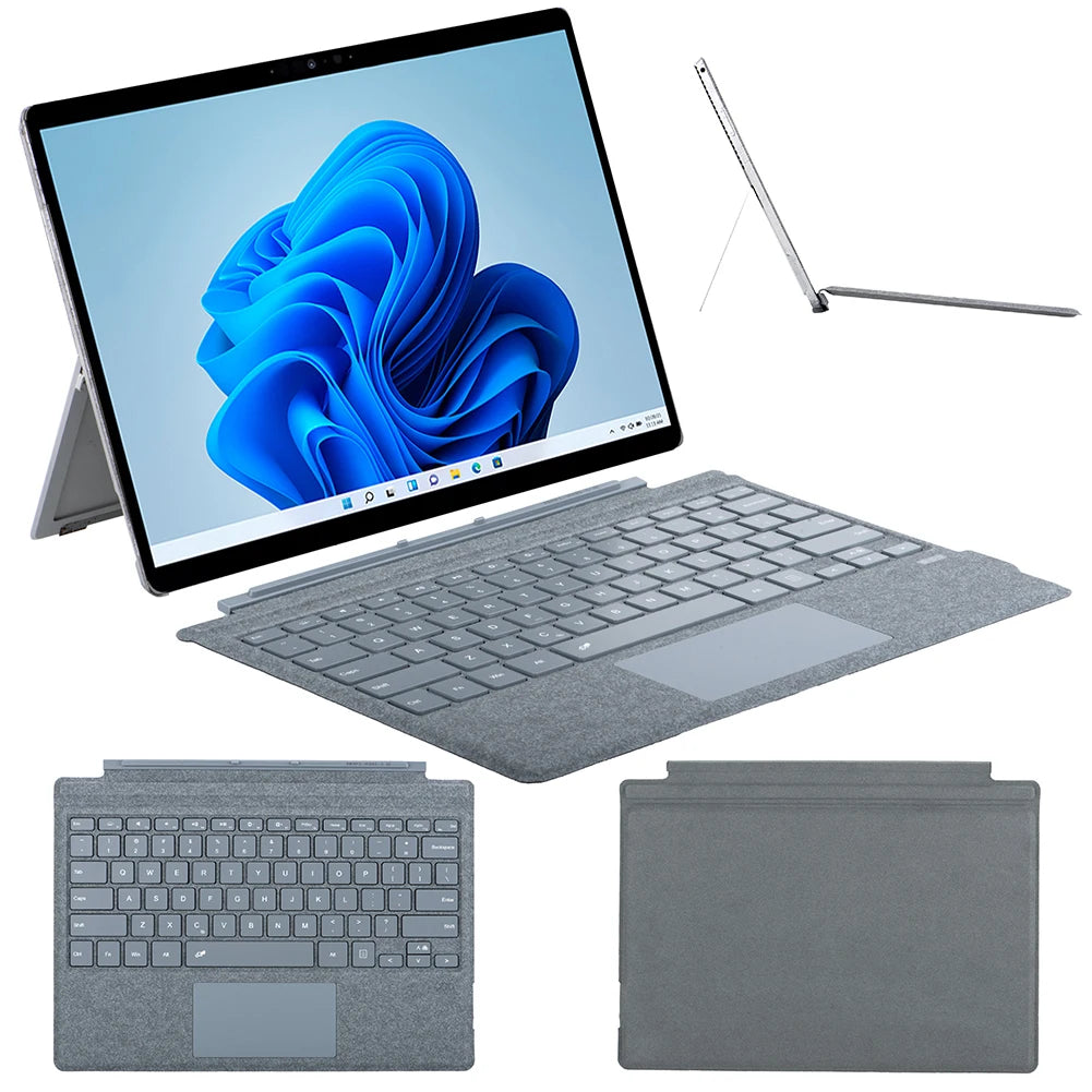 Kabellose Bluetooth Magnettastatur mit Trackpad für Surface Pro