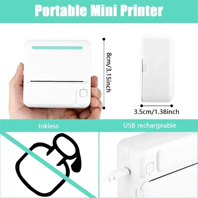 C19 MINI Tragbarer Thermodrucker Bluetooth 58mm