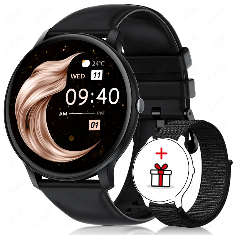 LIGE 2025 Smartwatch mit Bluetooth-Anruf & Fitnessfunktionen