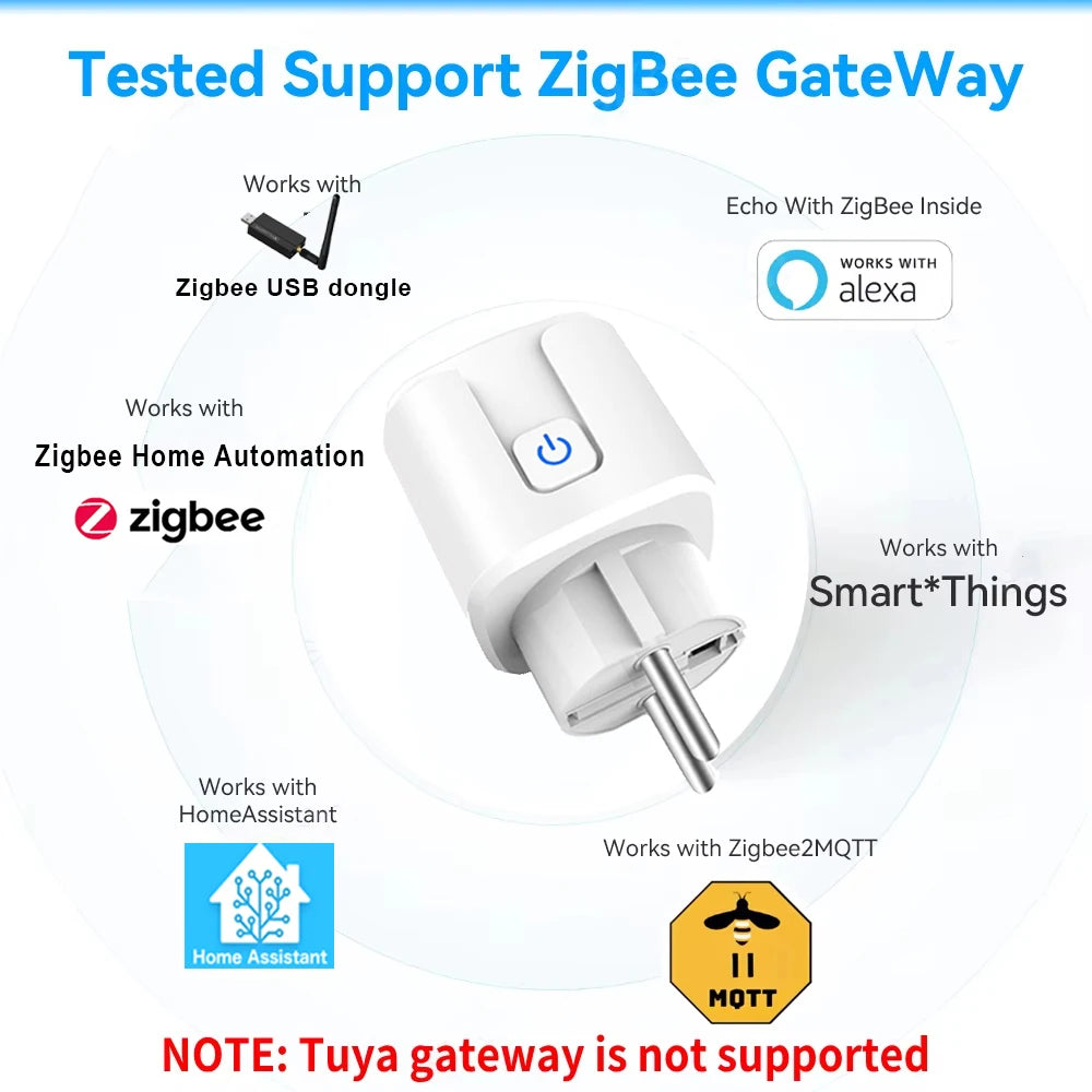 Smart Steckdose 16A/20A mit Energie-Monitor