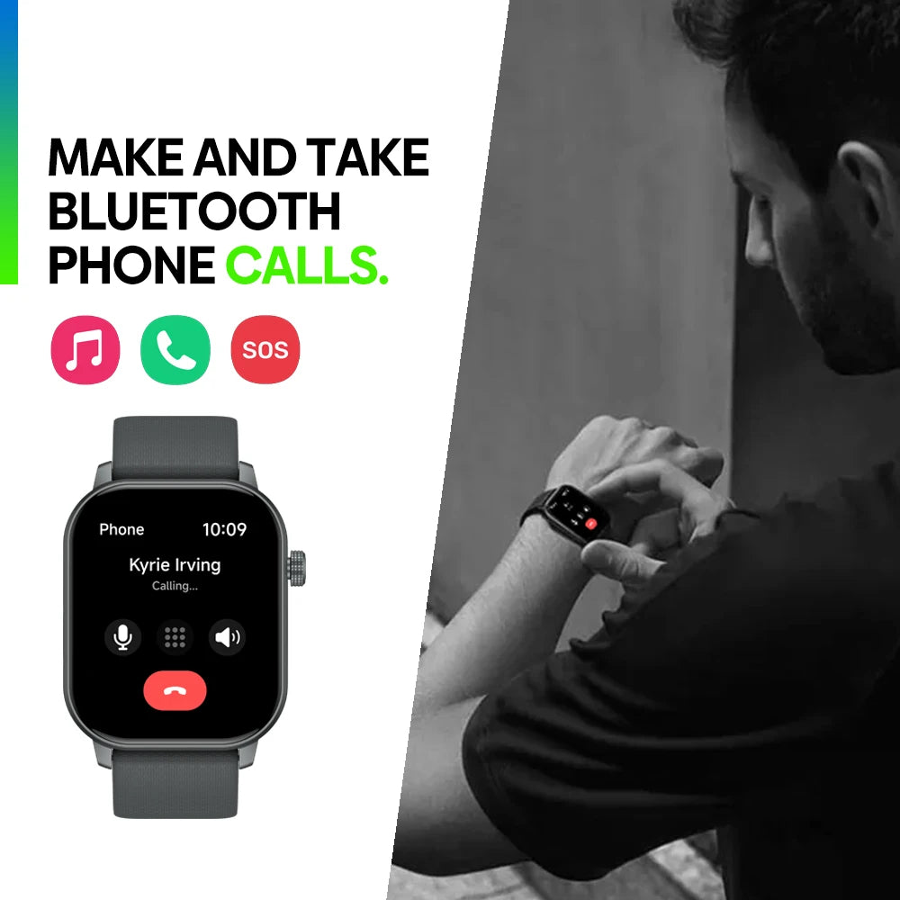 2025 GPS Sport Smartwatch 2.01" Anrufe Herzfrequenz SpO2