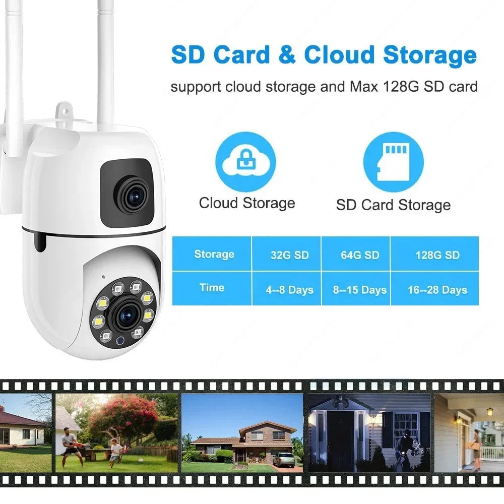 8MP WLAN IP Kamera 8X Zoom Zweiwege Audio PTZ AI