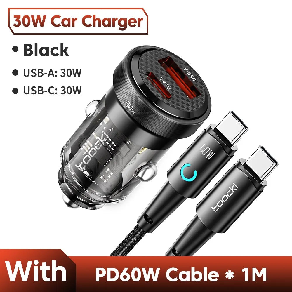 30W QC PD 3.0 USB-C Autoladegerät