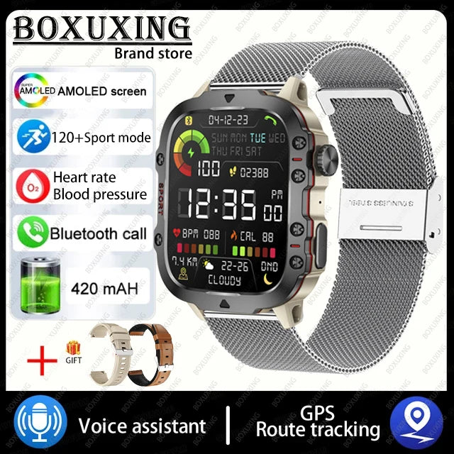 Outdoor Smartwatch 2024 mit GPS und AMOLED Display