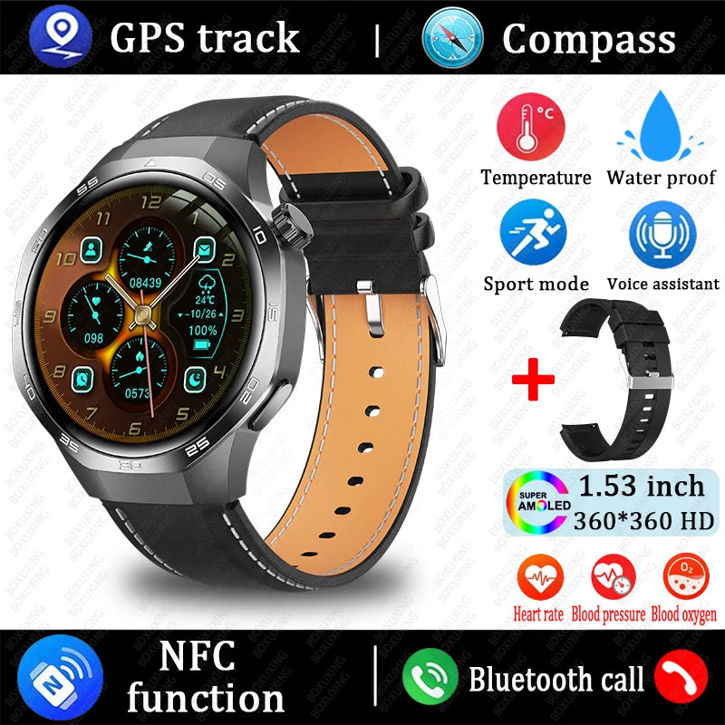 2025 Neue 5 MAX Smartwatch HD AMOLED GPS NFC Anruf