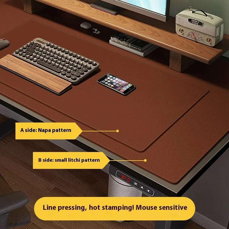 Großes Leder Mauspad Büro