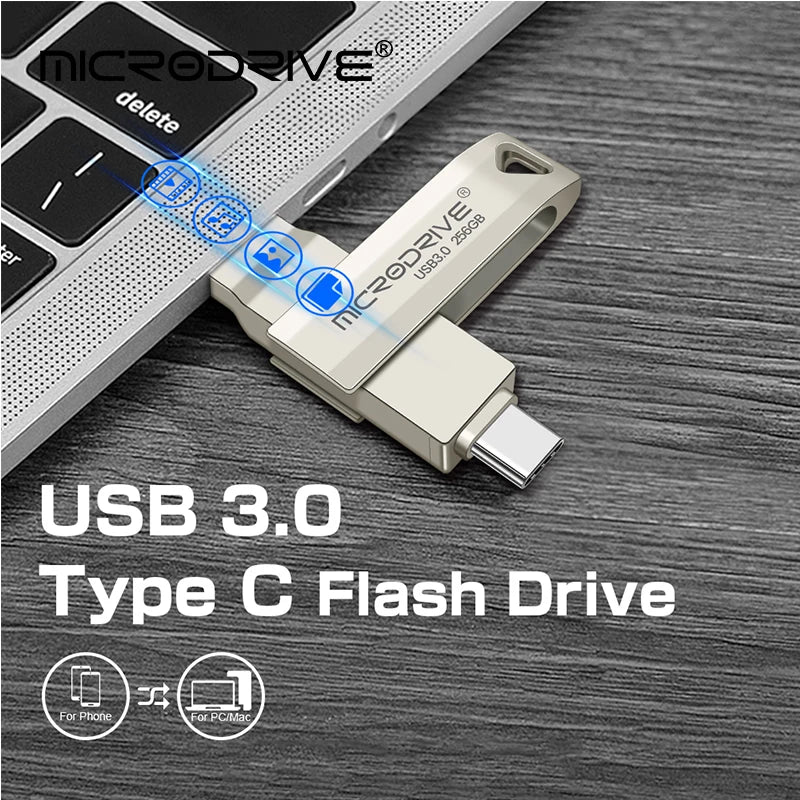 Typ C 3-in-1 USB 3.0 Flashlaufwerk 256GB