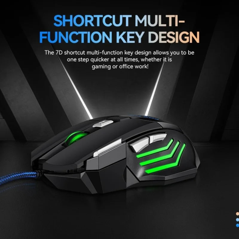 Ergonomische G6 USB Gaming-Maus mit 7 Tasten