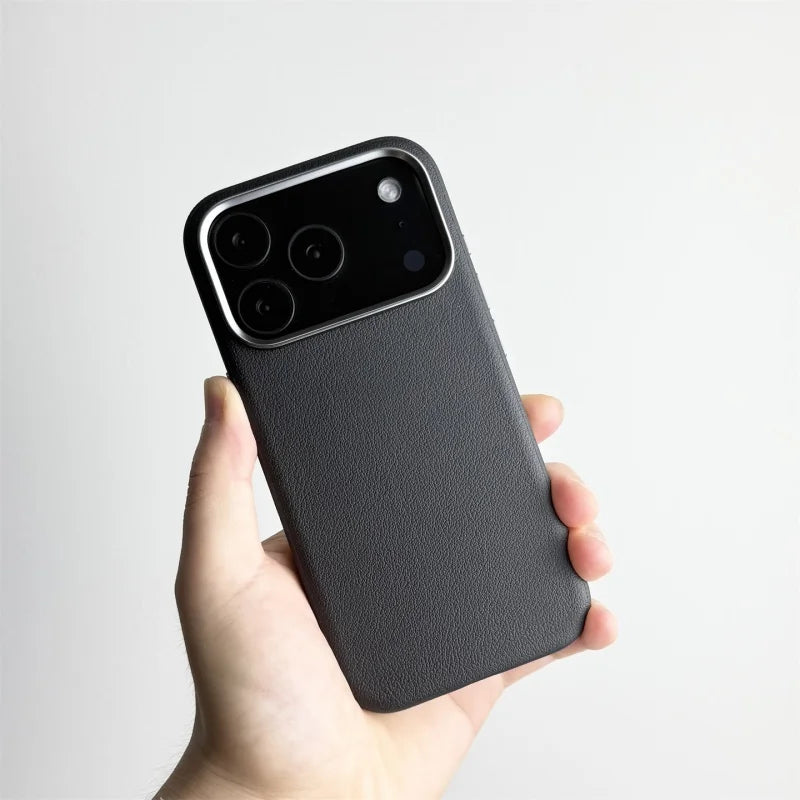 Elegante Magnet-Lederhülle für iPhone 17 Pro Max