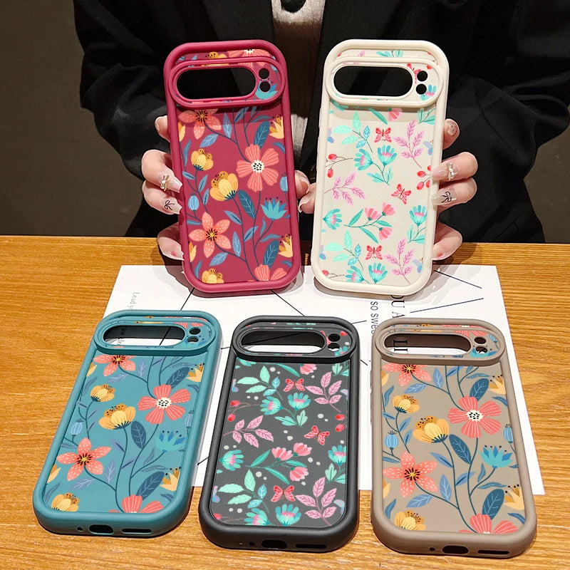 Bunte Blumen TPU-Hülle für Pixel 7–9