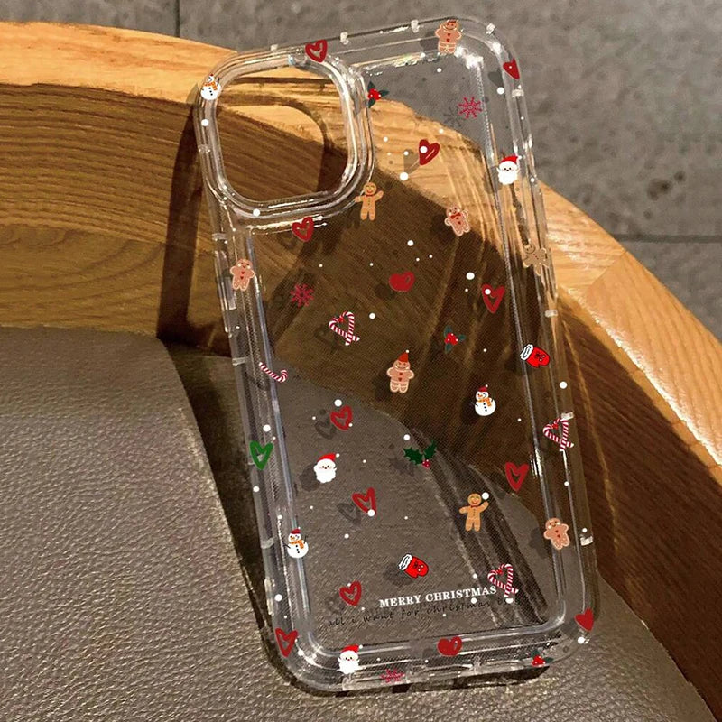 Schneeflocken Weihnachtsbaum Hülle für iPhone 17
